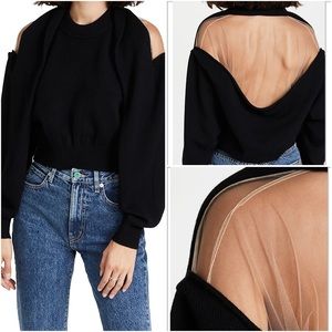 EUC Alexander Wang Over The Shoulder Drape Pullover Sweater $550 S